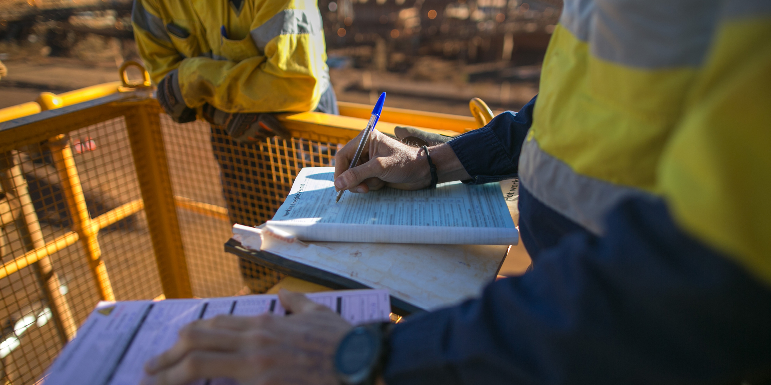 Employee on mine site