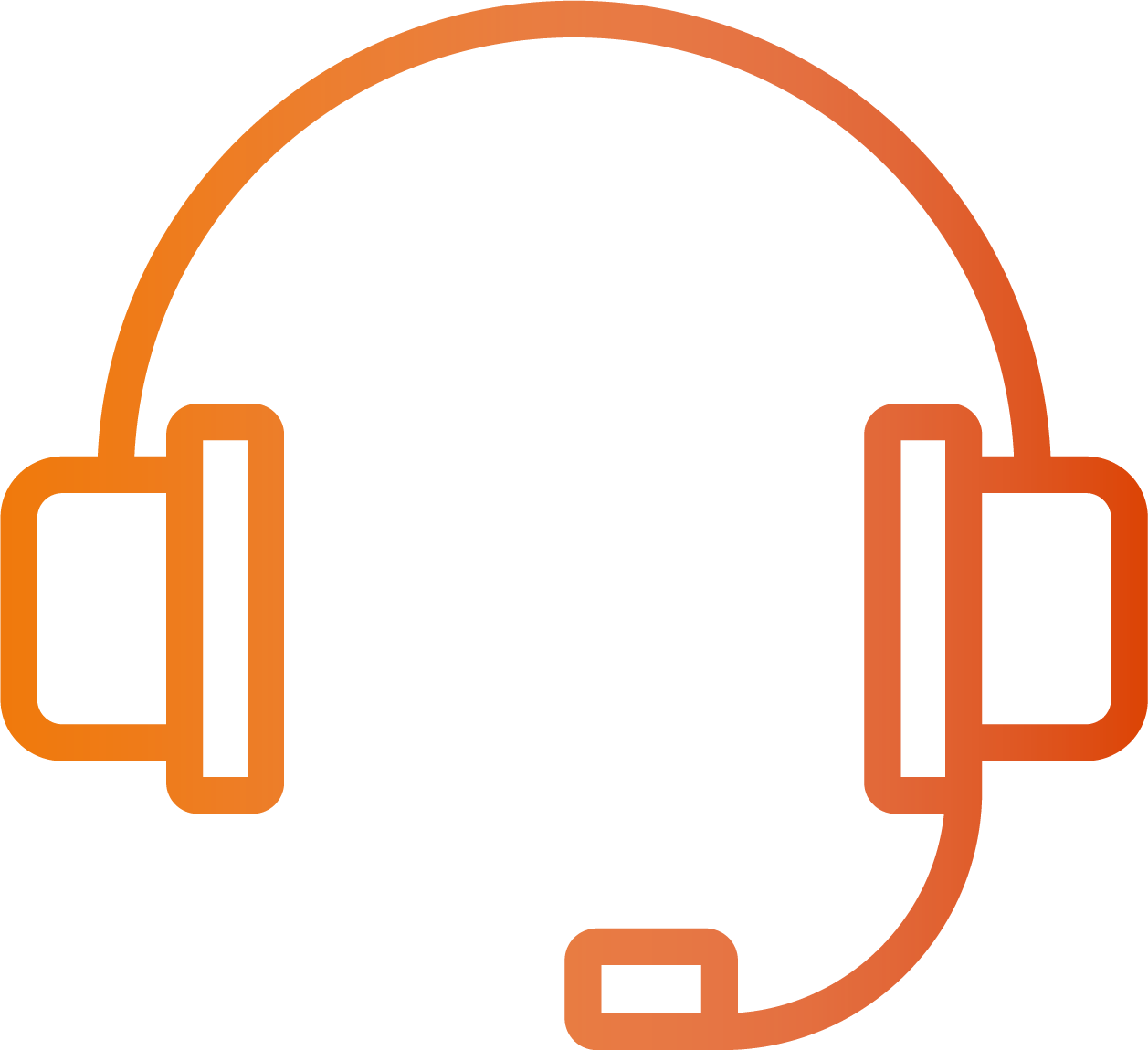 Headset with microphone.